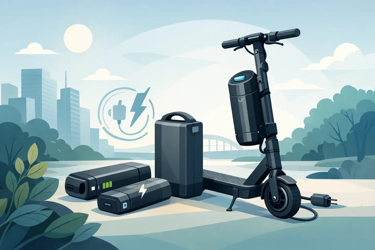 Beste pendlerbatterier til elsparkesykkel