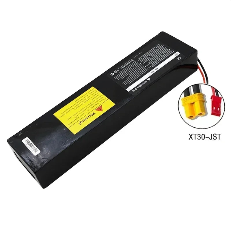 36V 10Ah Batteri til Elsparkesykkel – XT60 324Wh Lithium-ion 10S3P med 2000W BMS | 300×71×39mm