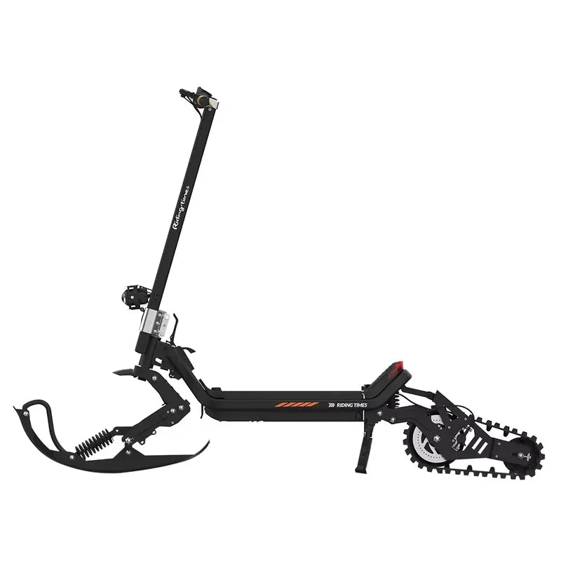 ⚡ Elektrisk Snøsparkesykkel – 48V 1500W med Ski & Belte