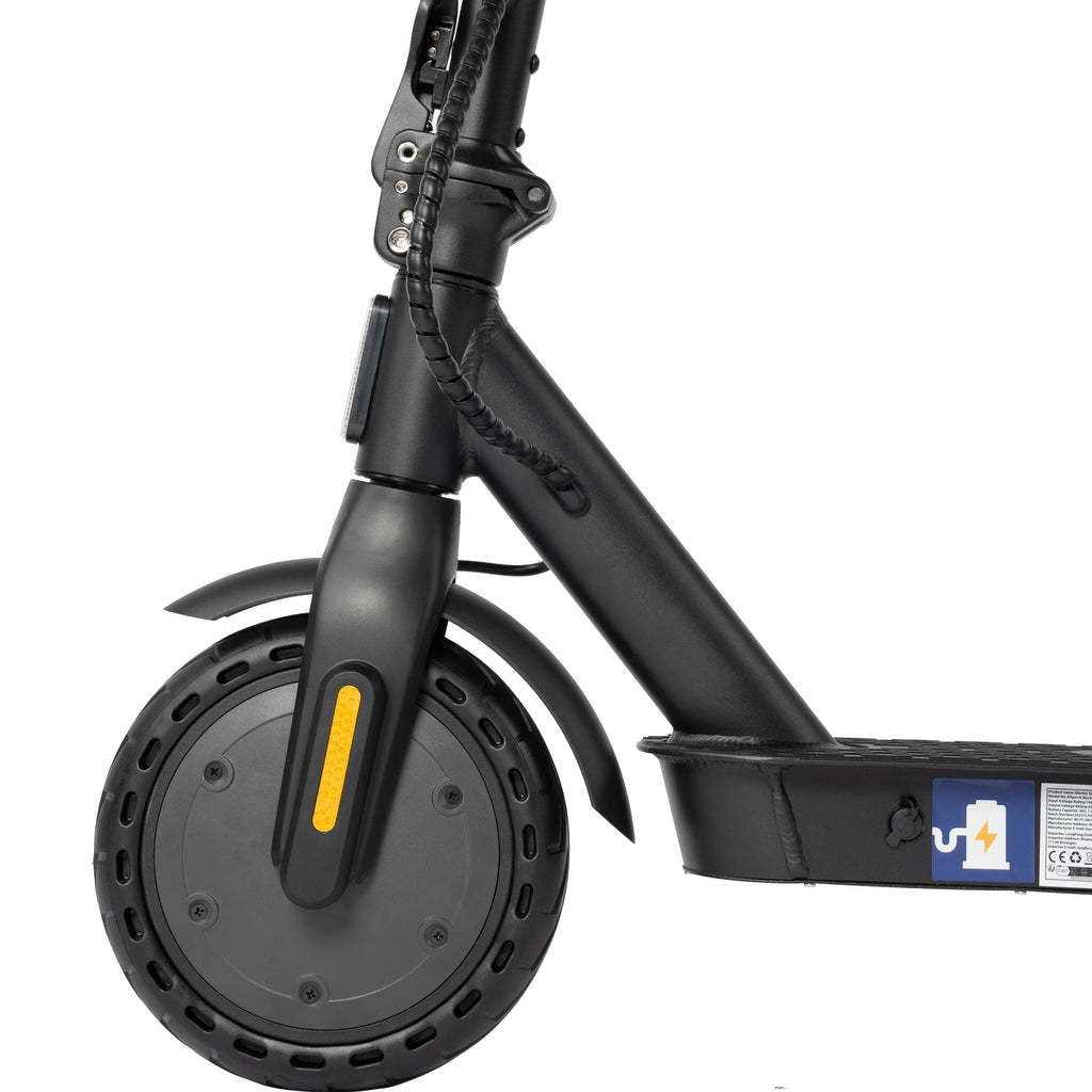 Elektrisk sparkesykkel fra E2S Batterier med 500W motor, topphastighet 25 km/t og batterialternativer på 7,8Ah eller 10,4Ah