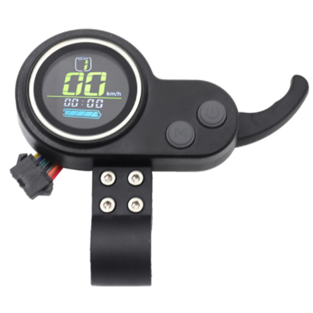 Kontrollere for el-sparkesykkel med 52V 25A dual drive og LCD-display, fra E2S Batterier, vist i svart med kabler