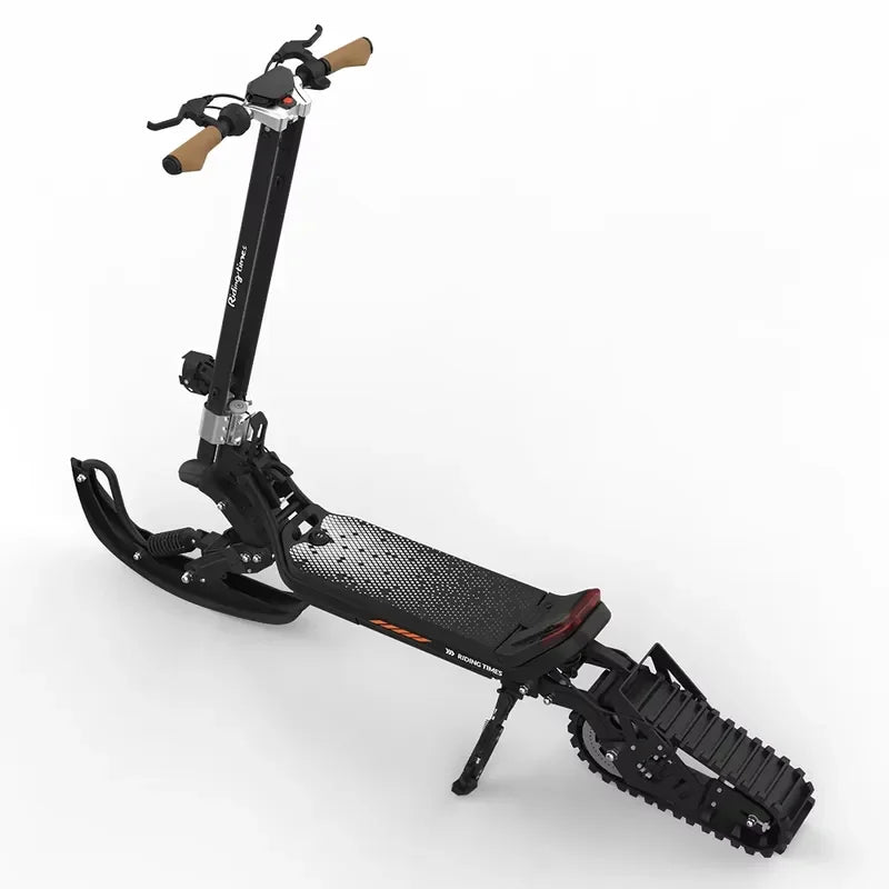 ⚡ Elektrisk Snøsparkesykkel – 48V 1500W med Ski & Belte