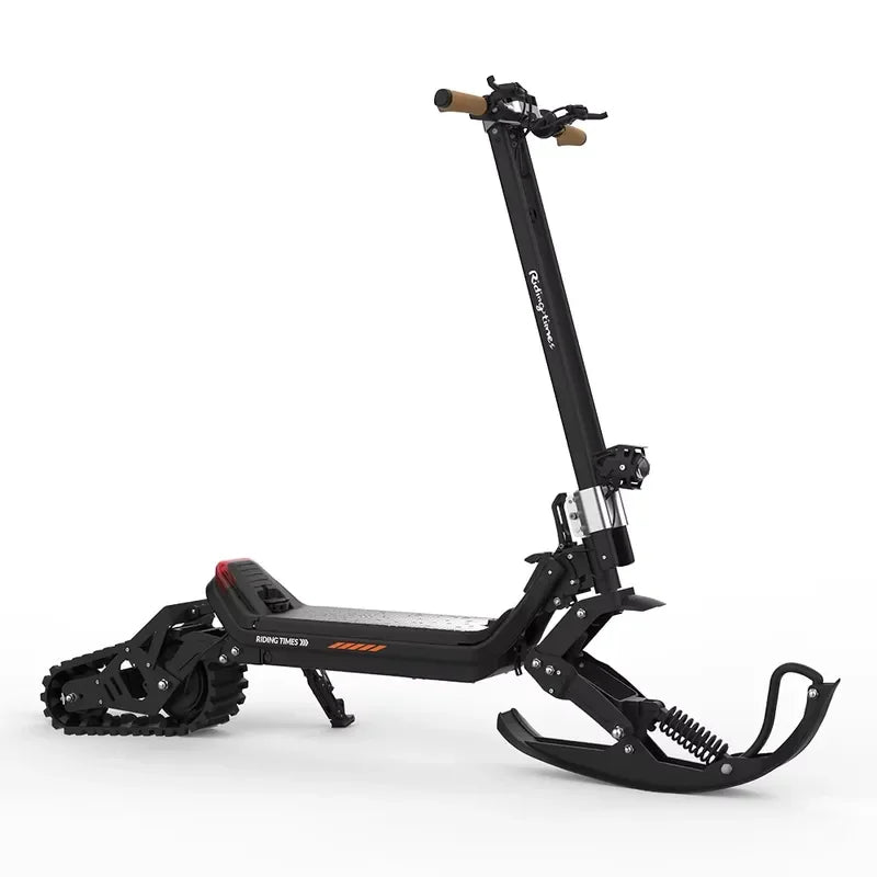 ⚡ Elektrisk Snøsparkesykkel – 48V 1500W med Ski & Belte