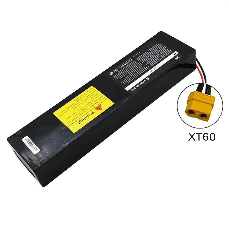 36V 10Ah Batteri til Elsparkesykkel – XT60 324Wh Lithium-ion 10S3P med 2000W BMS | 300×71×39mm