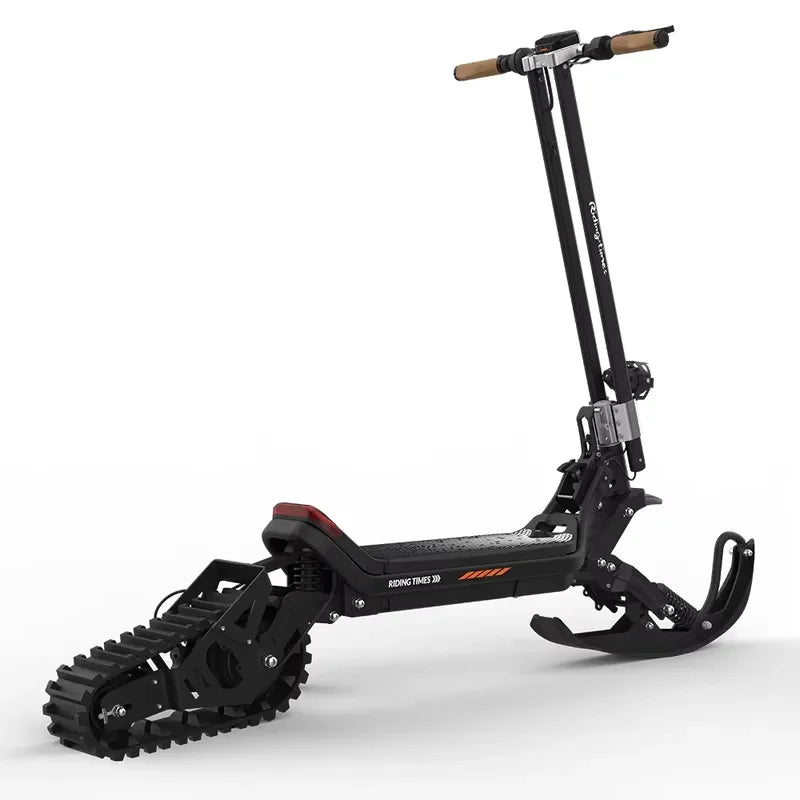 ⚡ Elektrisk Snøsparkesykkel – 48V 1500W med Ski & Belte