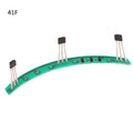 Motor Hall-sensor PCB-brett for E2S V2 LR og KUGOO M4 Pro, fra E2S Batterier, vist med sensor og elektriske komponenter