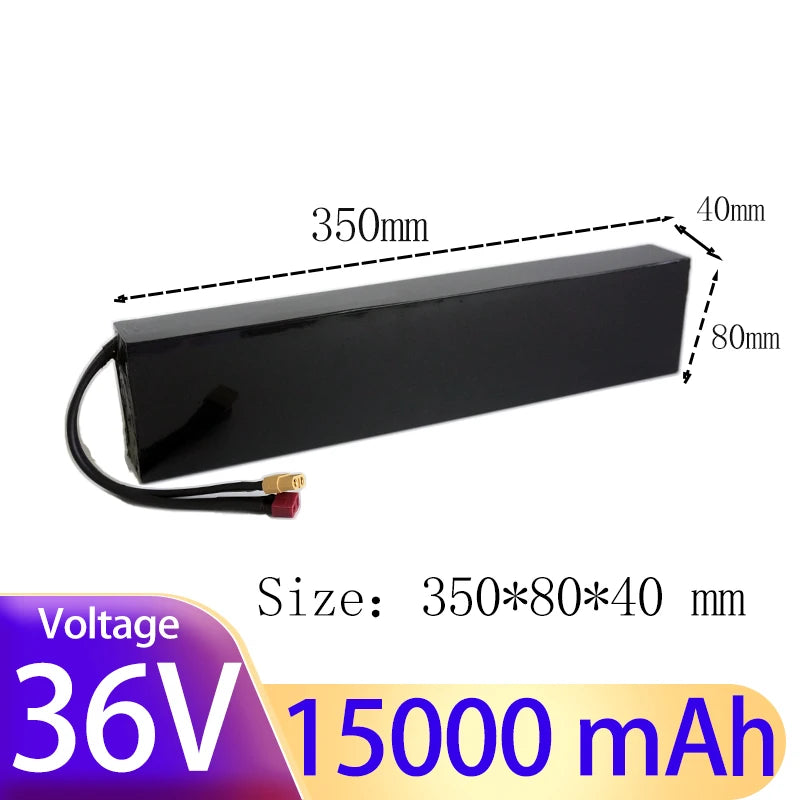 E2S Batterier 36V 15Ah el-sparkesykkelbatteri med lang rekkevidde og høy ytelse, vist i bilde.