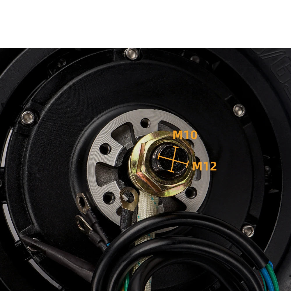 E2S Batterier 10 toms hubmotor for elsykkel, 52V/60V, 1600W kraftig elektrisk motorsystem, vist i bilde