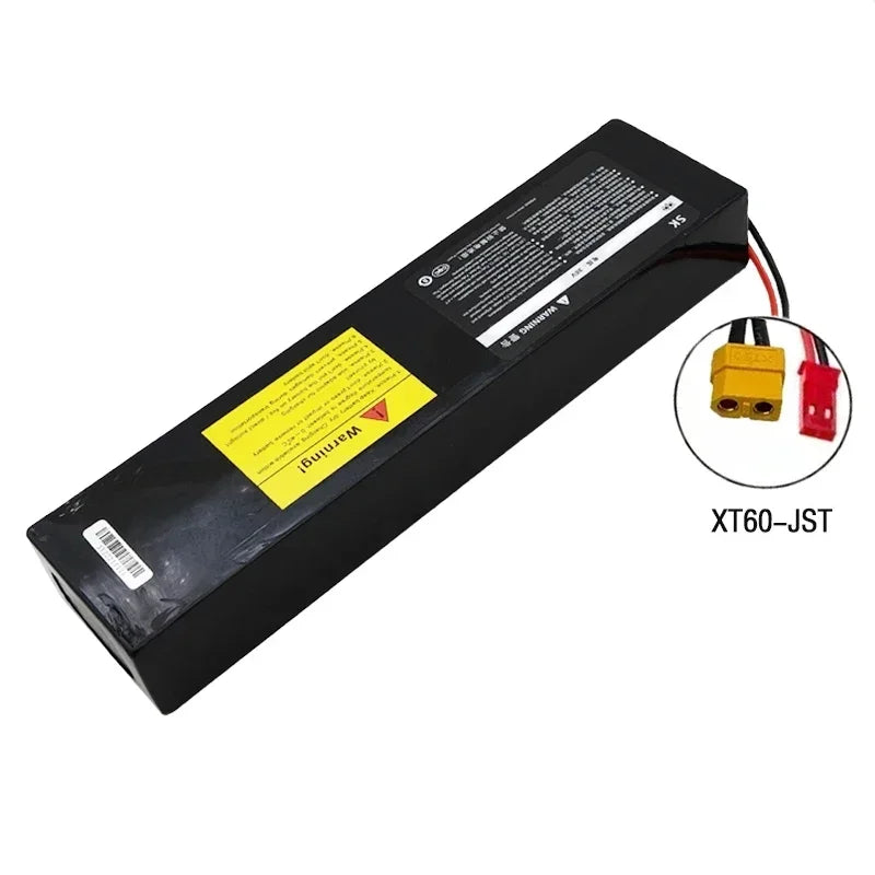 36V 10Ah Batteri til Elsparkesykkel – XT60 324Wh Lithium-ion 10S3P med 2000W BMS | 300×71×39mm