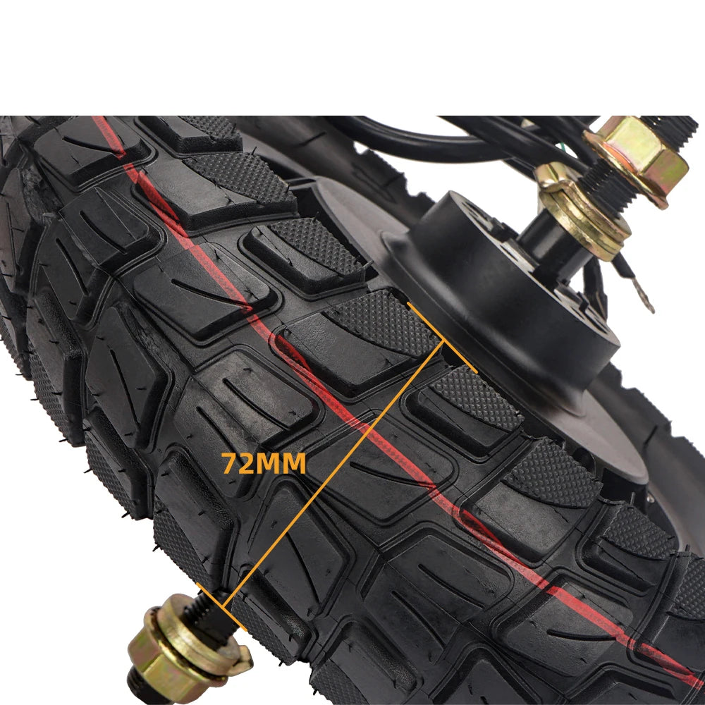 E2S Batterier 10-tommers hubmotor for elektriske sykler, 52V/60V 1600W kraftig motor med svart utseende