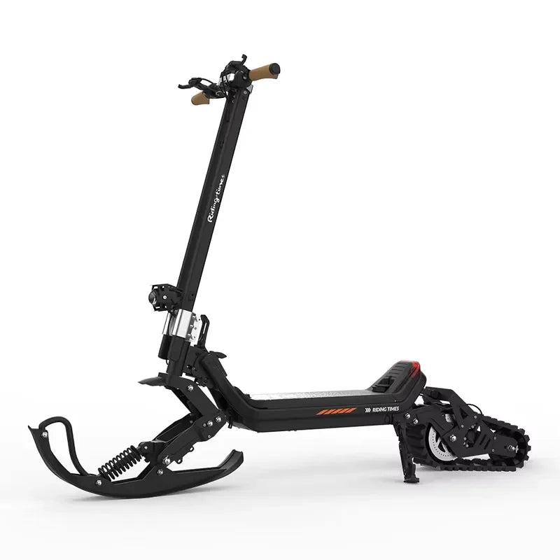 ⚡ Elektrisk Snøsparkesykkel – 48V 1500W med Ski & Belte